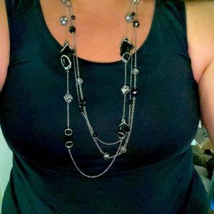 Fashion Necklace, Vera Wang, Multi-Strand Necklace, Silver